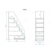 Двухъярусная кровать для взрослых со шкафом Хельсинки-3 Fmebel 140x200, 160x200