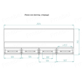 Двухъярусная кровать для взрослых со шкафом Хельсинки-3 Fmebel 140x200, 160x200