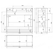 Двоярусне ліжко Басселтон-2 Fmebel