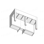 Кровать-чердак Сеул Fmebel